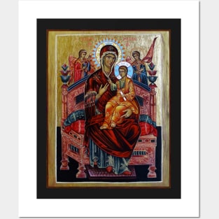 Most Holy Mother of God (Pantanassa). Orthodox icon. Posters and Art